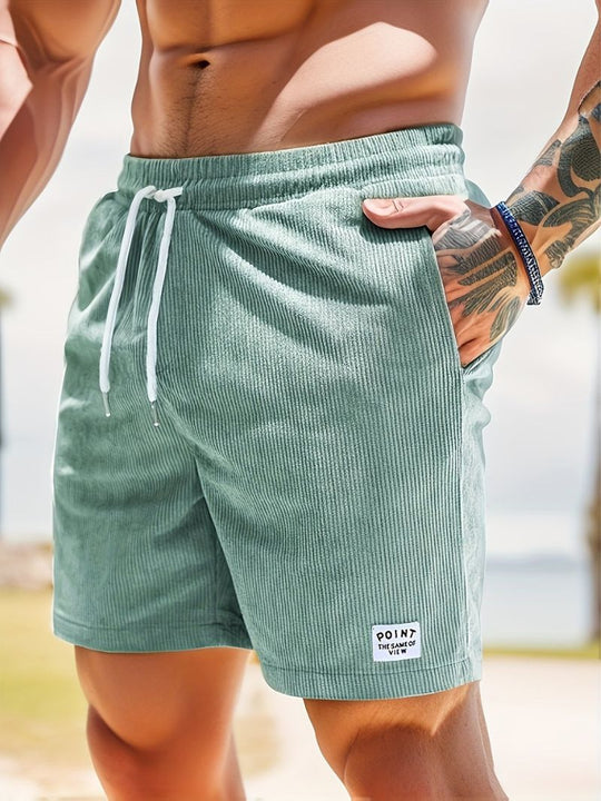 R&B | Lässige Cord-Herrenshorts mit Kordelzug