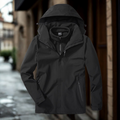 R&B | Outdoor-Jacke 3-in-1 Wetterfest Abnehmbares Fleece-Innenfutter Verstellbare Kapuze
