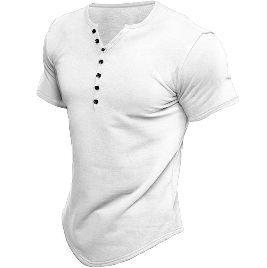 R&B | Kurzarm Henley Shirt