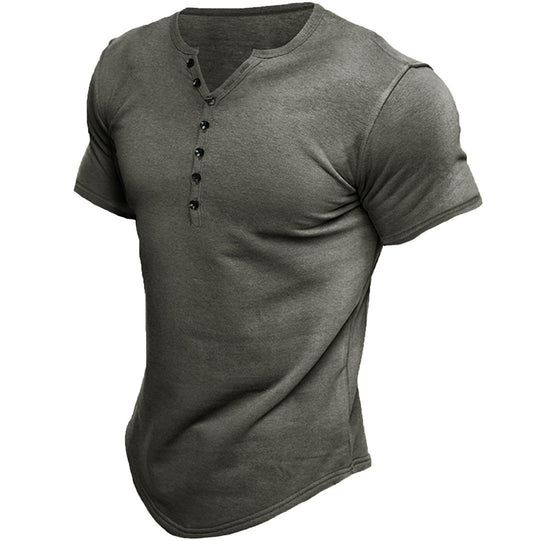 R&B | Kurzarm Henley Shirt