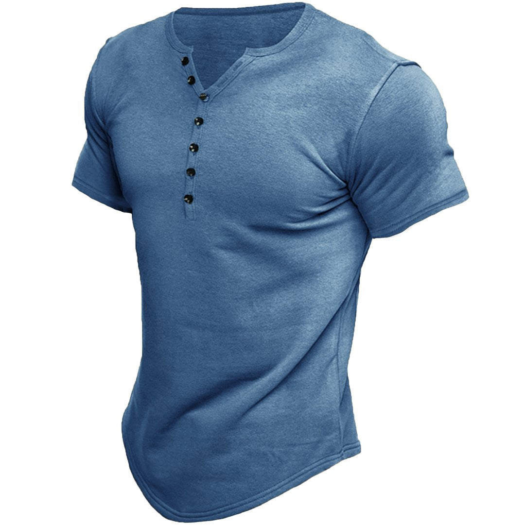R&B | Kurzarm Henley Shirt