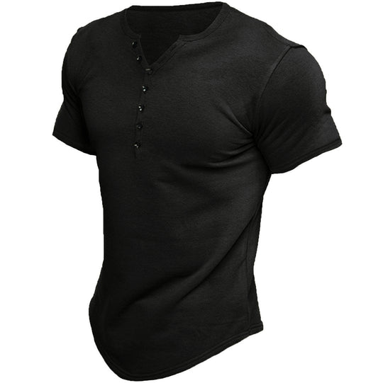 R&B | Kurzarm Henley Shirt
