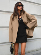 R&B | Wolljacke - schicke Damenoberbekleidung mit Batwing-Ärmeln