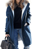 R&B | Parka Jack - mid-langer Winterjacke mit Kapuze und Kunstpelz
