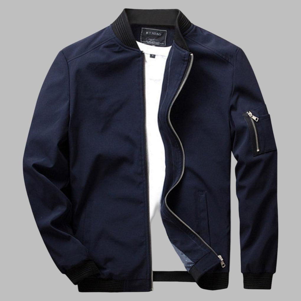 R&B | Herren Sommerjacke mit Reißverschluss und Tasche Lebbi