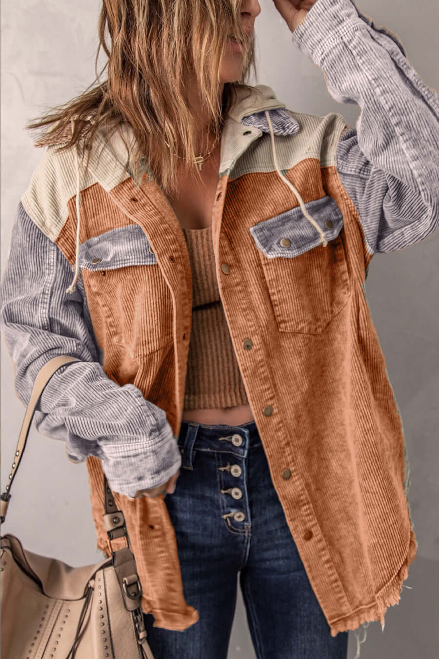 R&B | Damenjacke Mit Retro Look Und Funktionalen Taschen
