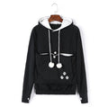 R&B | Praktischer Damen Kapuzenpullover mit Bauchtasche für Haustiere