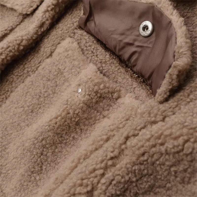 R&B | Kurze Damenjacke mit Teddyfleece