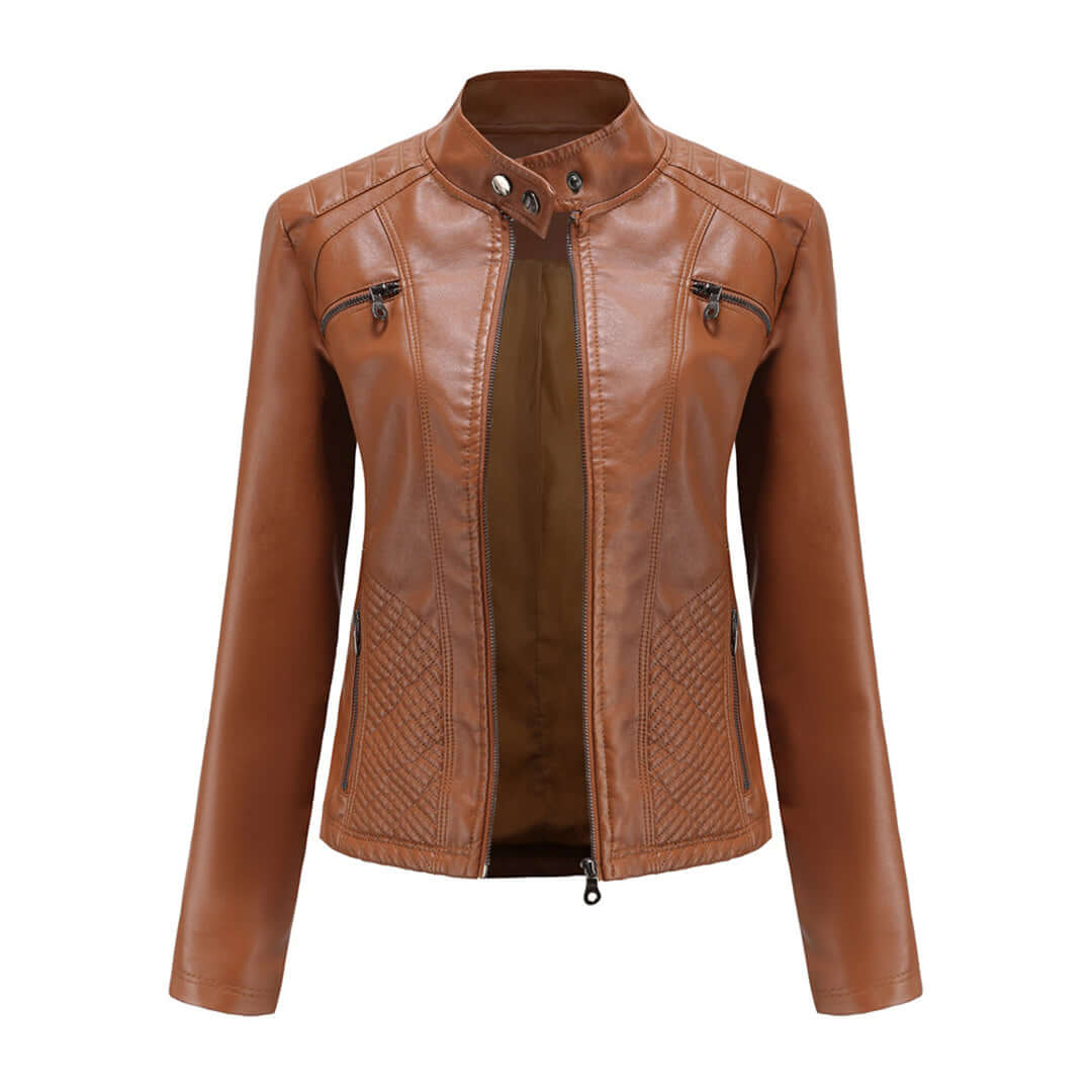 R&B | Damen Lederjacke Mit Zeitlosem Elegantem Look