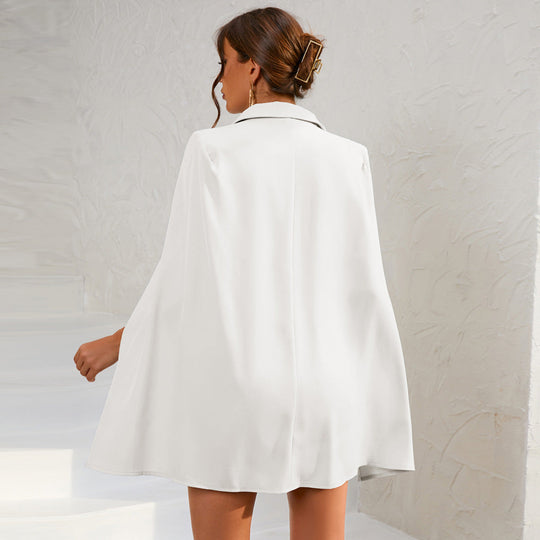 R&B | Blazer Mini Kleid mit Gürtel Und Goldenen Knopfdetails