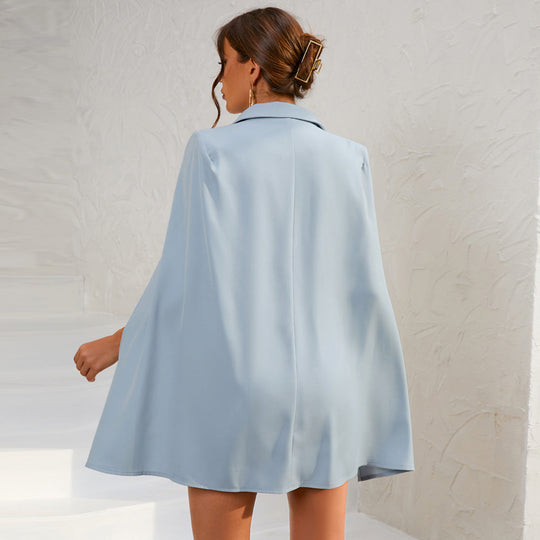 R&B | Blazer Mini Kleid mit Gürtel Und Goldenen Knopfdetails