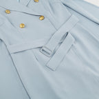 R&B | Blazer Mini Kleid mit Gürtel Und Goldenen Knopfdetails