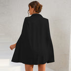 R&B | Blazer Mini Kleid mit Gürtel Und Goldenen Knopfdetails