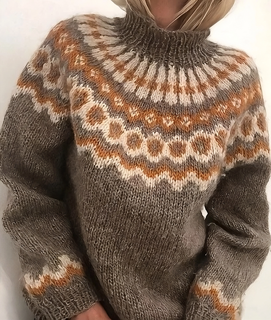 R&B | Warmer Island-Pullover mit Rollkragen