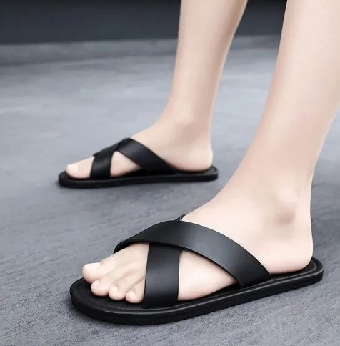 Modische flache Cross-Sandalen für Männer R&B