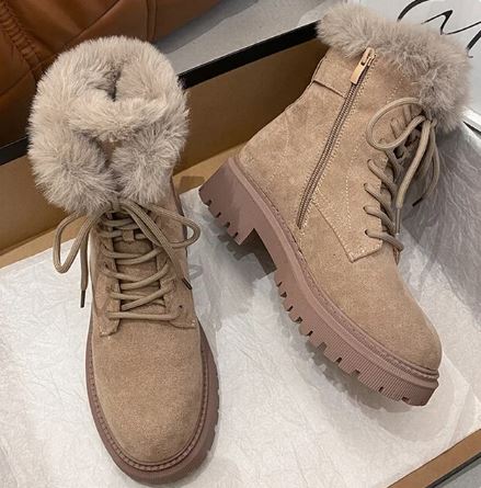 R&B | Rutschfeste Warme Schneestiefel mit Reißverschluss