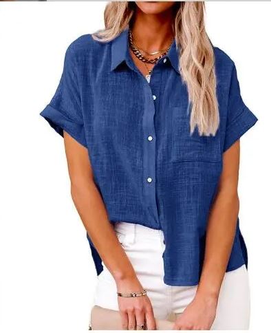 R&B | Damen Top Stilvolle Jeansbluse Lässiger und Moderner Look