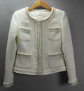 R&B | Weiße Tweedjacke für Damen