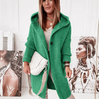 R&B | Strick Kapuzenpullover Cardigan mit Knöpfen