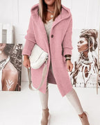 R&B | Strick Kapuzenpullover Cardigan mit Knöpfen