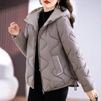 R&B | Damen Steppjacke mit Kapuze und Reißverschluss