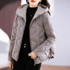 R&B | Damen Steppjacke mit Kapuze und Reißverschluss