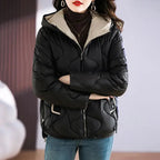 R&B | Damen Steppjacke mit Kapuze und Reißverschluss