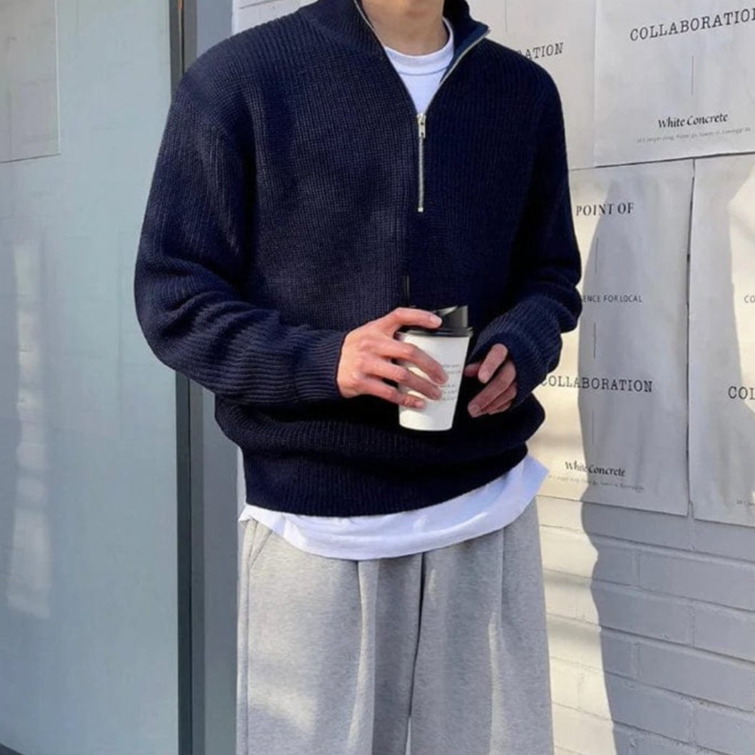 R&B | Pullover mit Halb-Zip