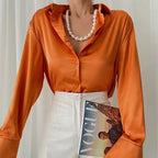 R&B | Schicke orange bluse