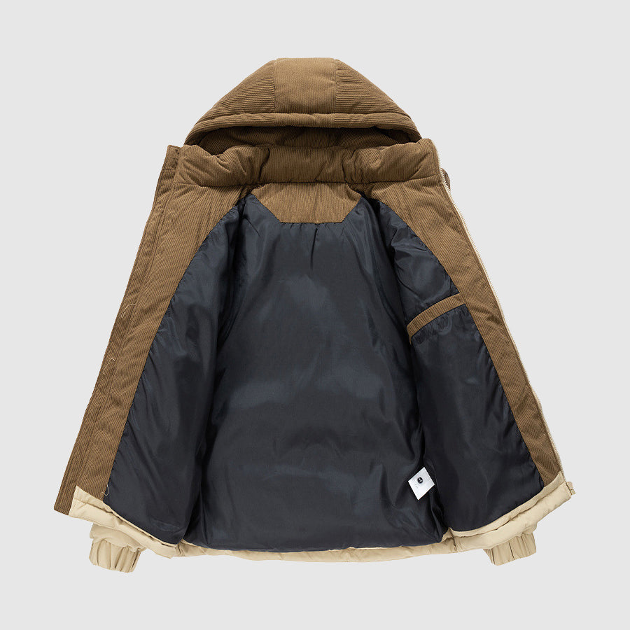R&B | Winter Zip-Up Puffer Herrenjacke