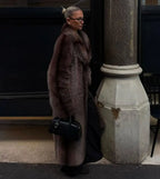 R&B | Lange Damenjacke Kunstpelz Damenjacke Winter