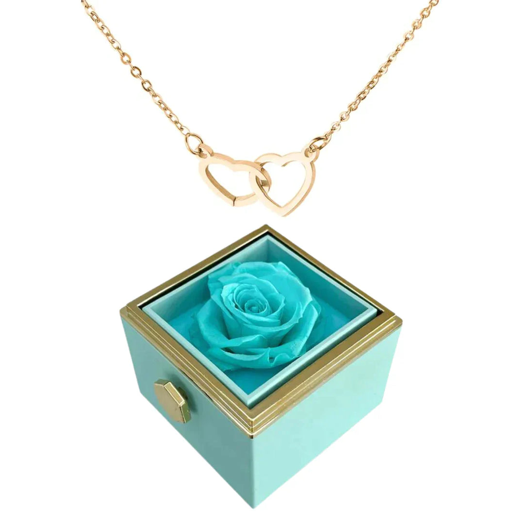 R&B| Rosenbox mit Halskette perfekt für den Valentinstag