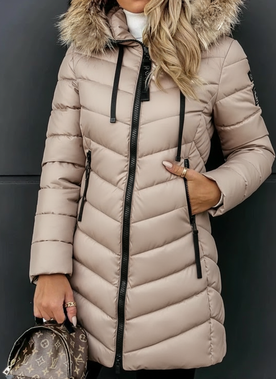 R&B | Daunenjacke mit Fellkragen - Warme Winterjacke