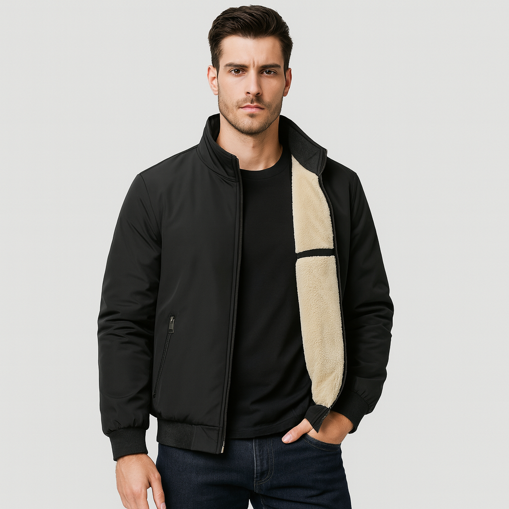 R&B | Herren Fleece Innenjacke mit Reißverschluss