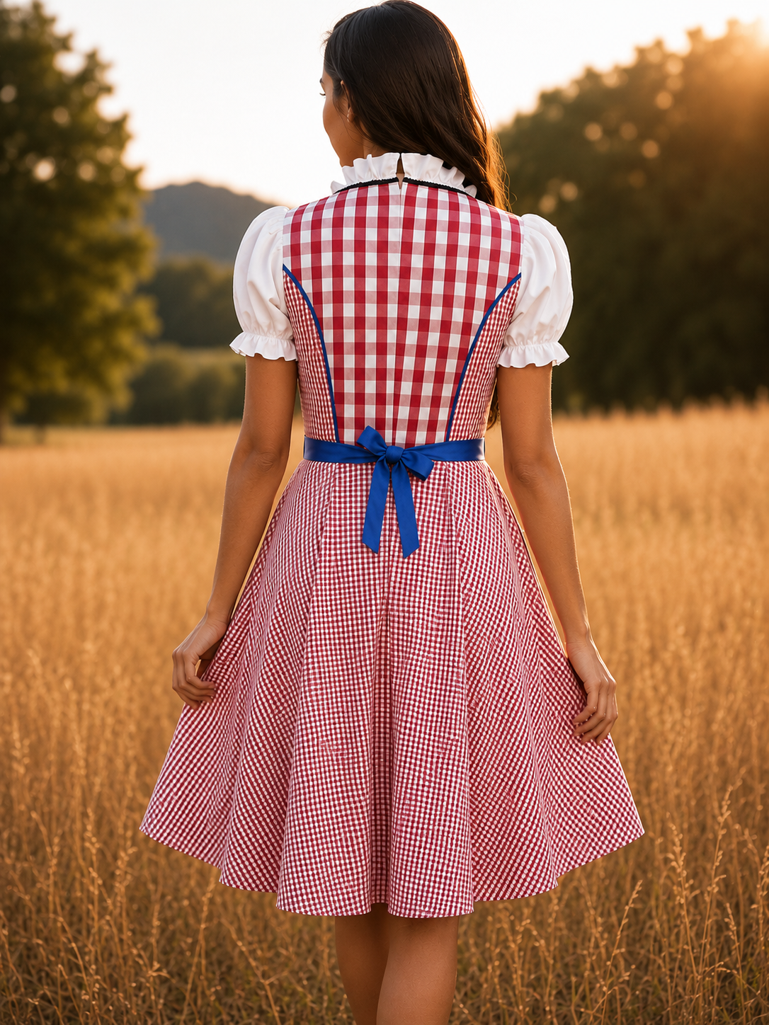 R&B | Karierte Oktoberfest Dirndl