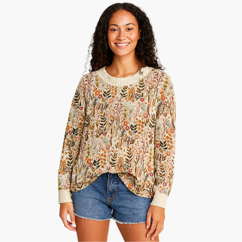 R&B | Pullover Im Floralen Vintage-Stil - Ideal für Freizeit und Alltag