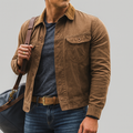 R&B | Vintage Robuste Outdoorjacke mit Knopfverschluss für Herren