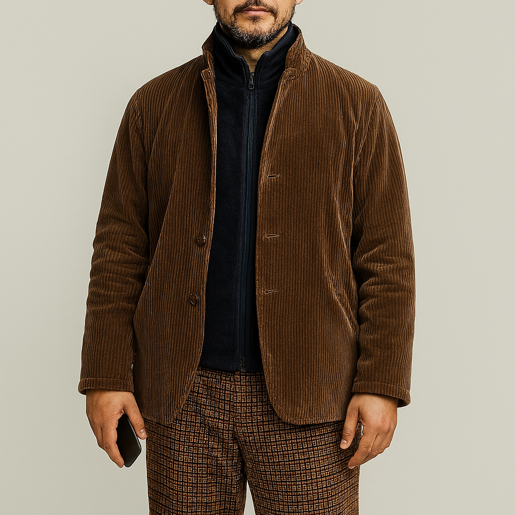 R&B | Retro Lässige Einfarbige Herrenjacke