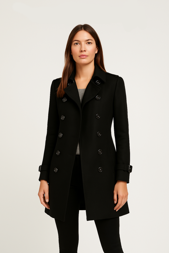 R&B | Doppelreihiger Damen-Trenchcoat