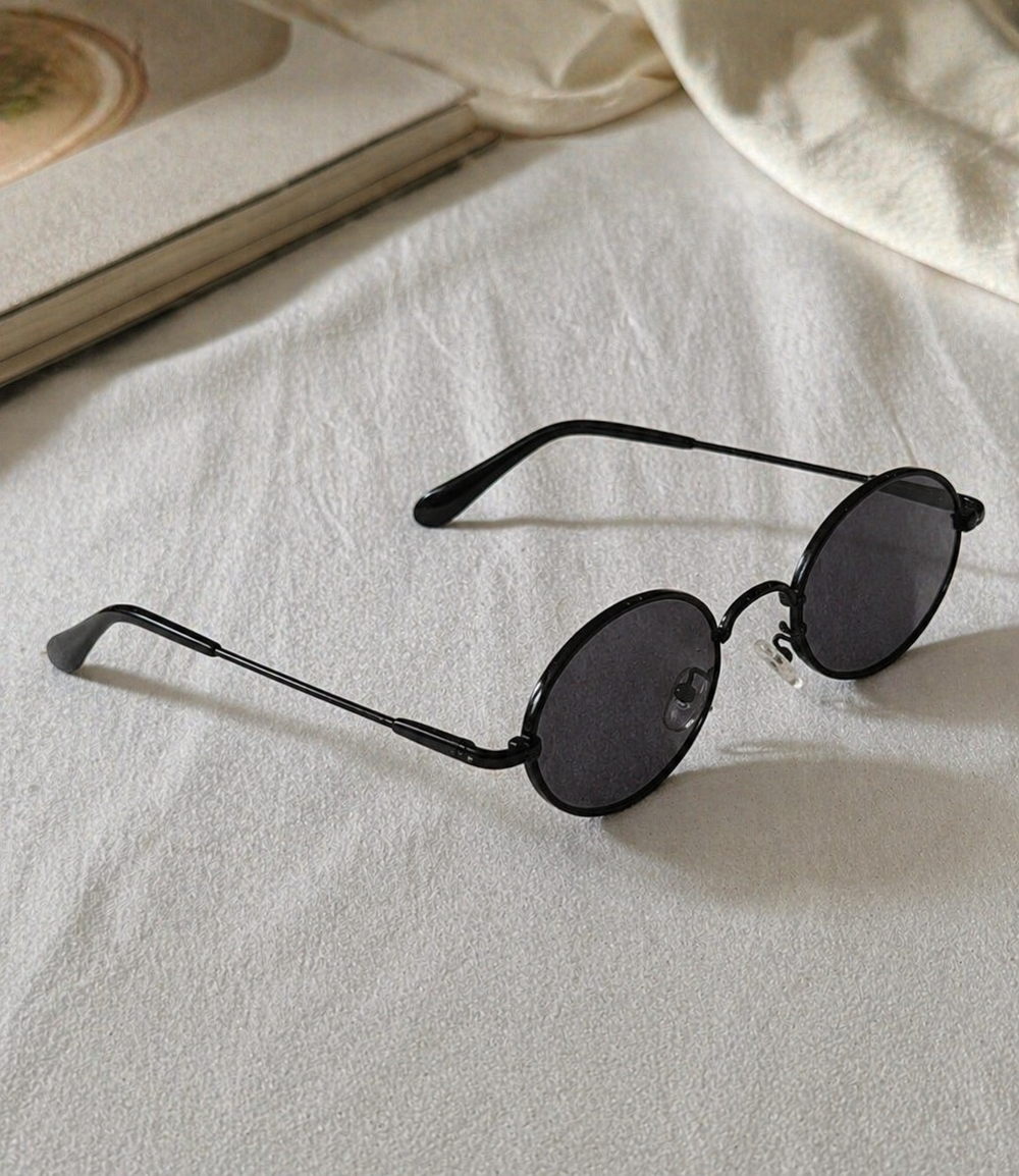R&B Runde Sonnenbrille Klassisches Design Leicht