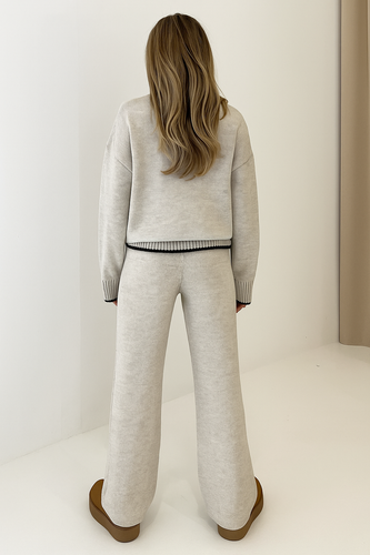 R&B | Damen Loungewear Satz mit Weiter Hose und Pullover
