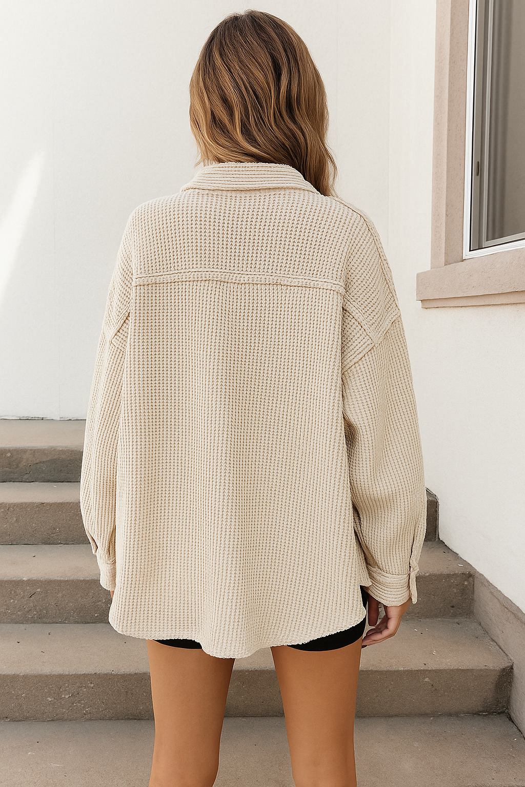 R&B | Bequemer Knopf Down Cardigan