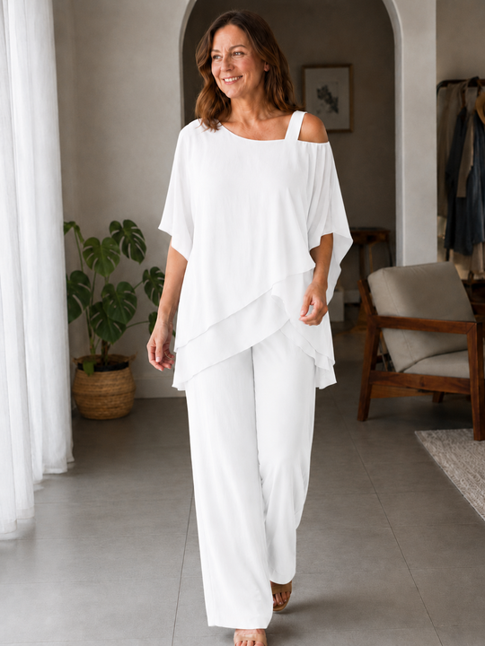 R&B |  Jumpsuit | Eleganter Zweiteiler mit Cold Shoulder