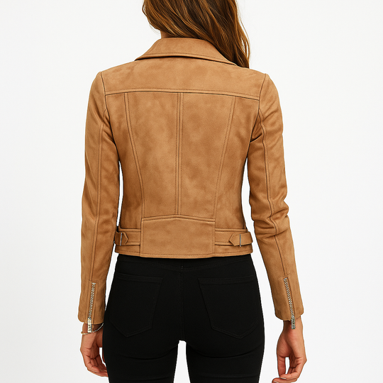 R&B | Stylische Leder Bikerjacke