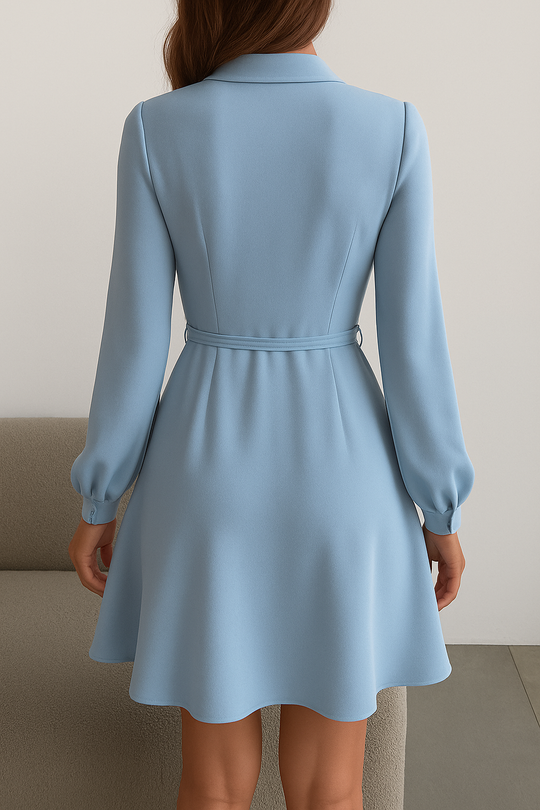 R&B | Elegantes Wickelkleid mit Langen Ärmeln