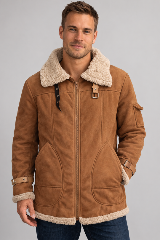 R&B Herren Camel Stilvolle fliegende jacke