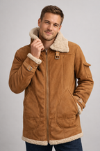 R&B Herren Camel Stilvolle fliegende jacke