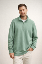 R&B | Herren Top Half-Zip mit Stehkragen