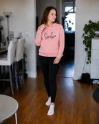 R&B Damen Hoodie mit Smile-Print und Kapuze