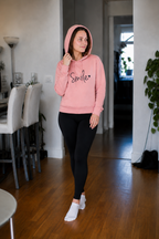 R&B Damen Hoodie mit Smile-Print und Kapuze